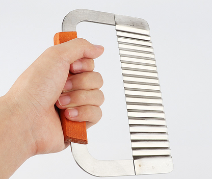 Cut potato wave knife