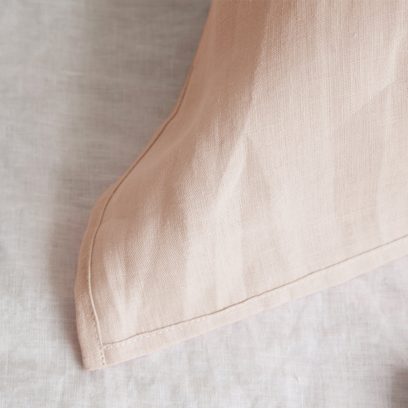 Pure Linen Pillow Towel Breathable Solid Color High-grade
