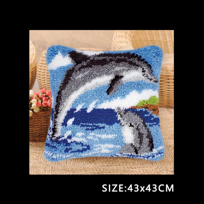Handmade Wool Embroidered Pillow Diy Material Package