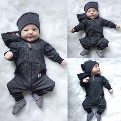 One piece solid color black cool long sleeve