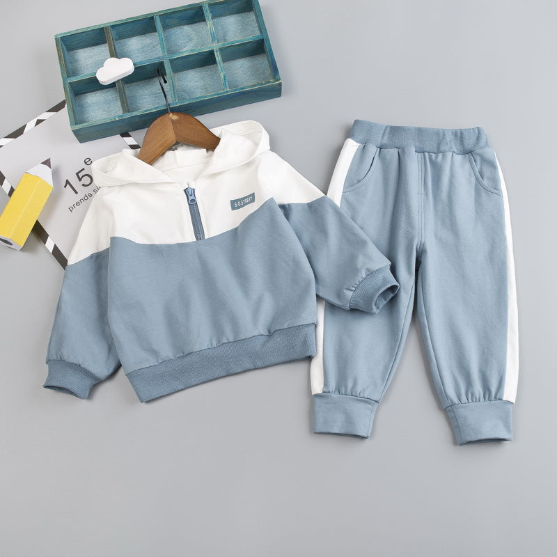 Children's hooded sports suit
