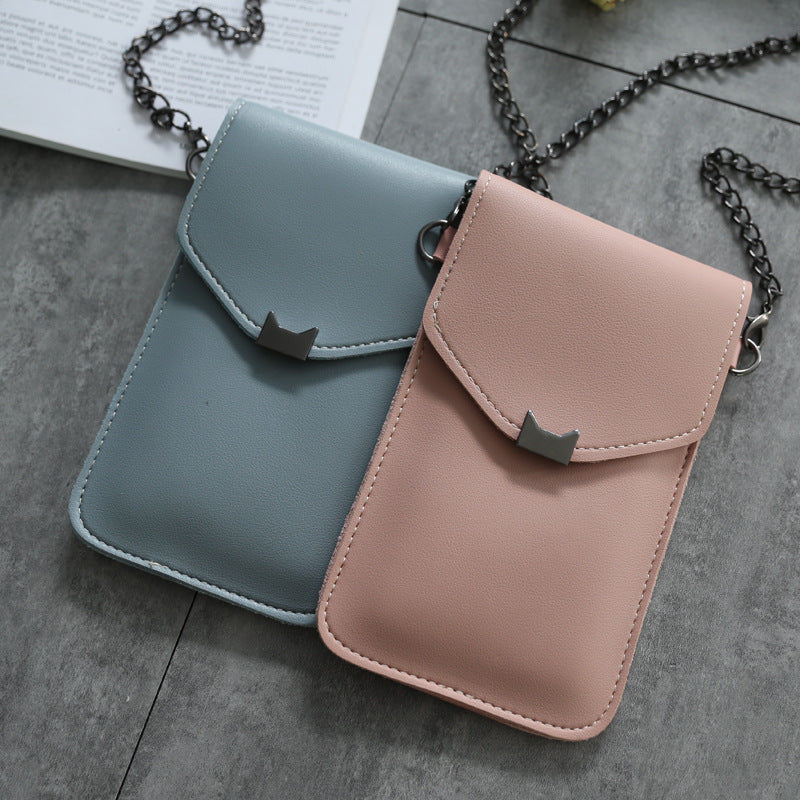 Diagonal mobile phone bag