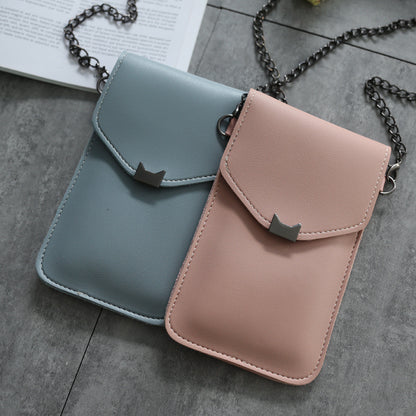 Diagonal mobile phone bag