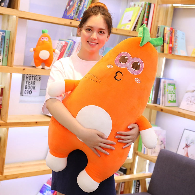 Carrot baby plush plant pillow