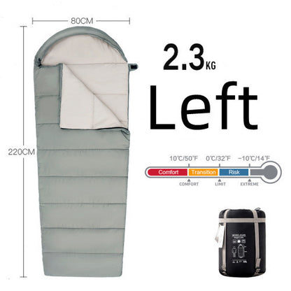 Down Sleeping Bag Outdoor Thick Cotton Stitching