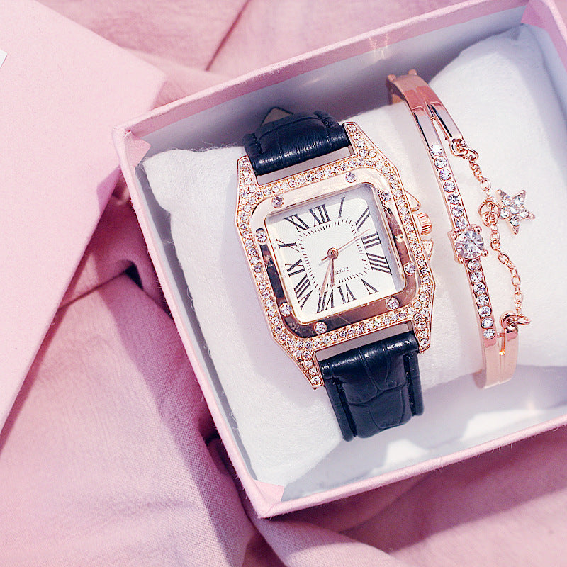 Casual simple running rhinestone atmospheric watch