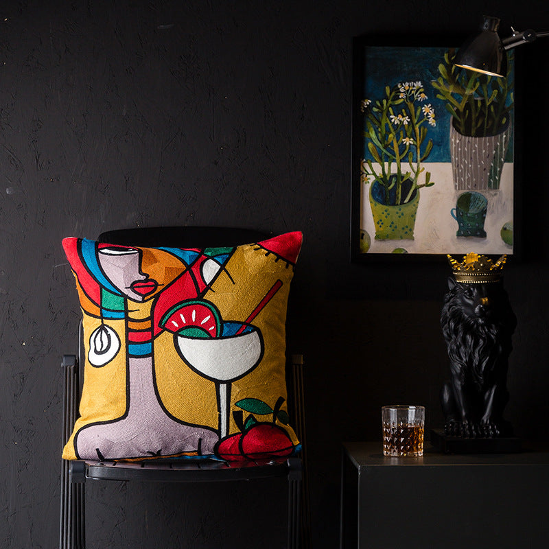 Abstract wind pillowcase