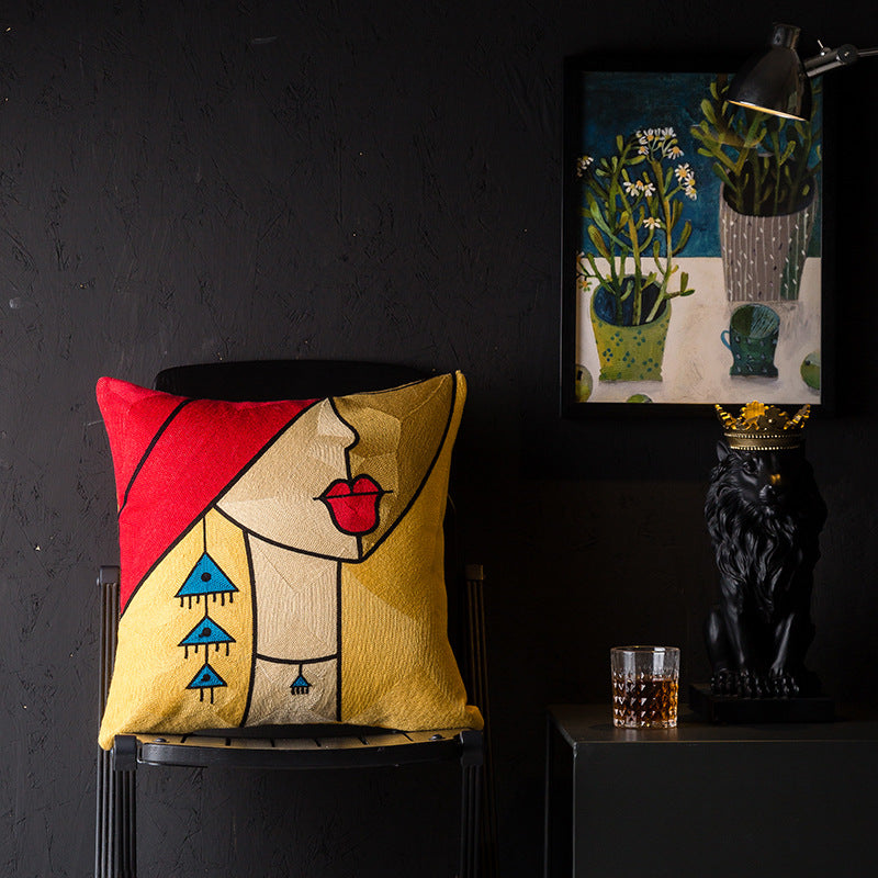 Abstract wind pillowcase