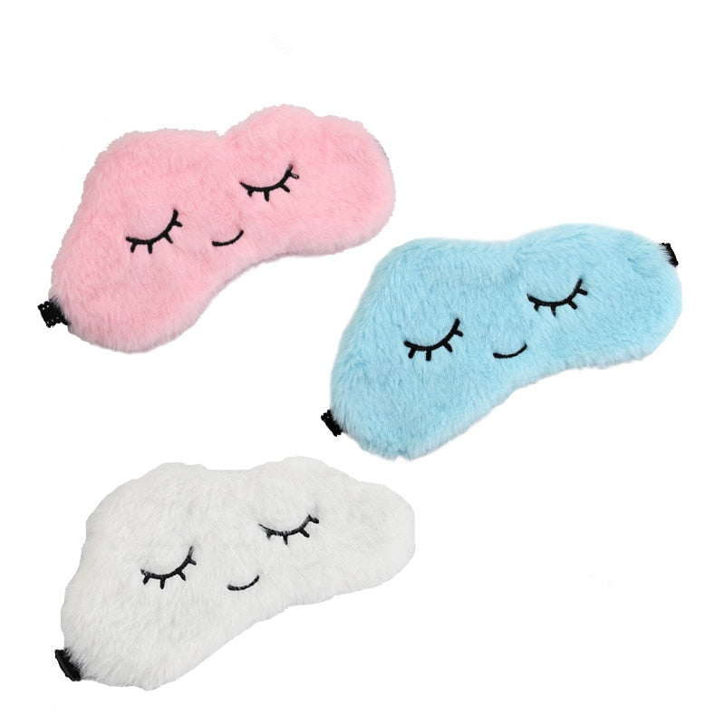 Cartoon embroidered blindfold