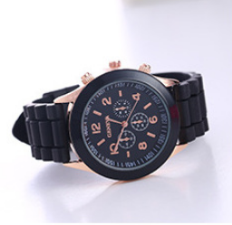 Foreign trade explosions Geneva jelly silicone watch GENEVA three-eye digital scale student quartz watch wholesale