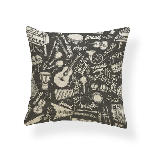 Cotton and linen pillowcase