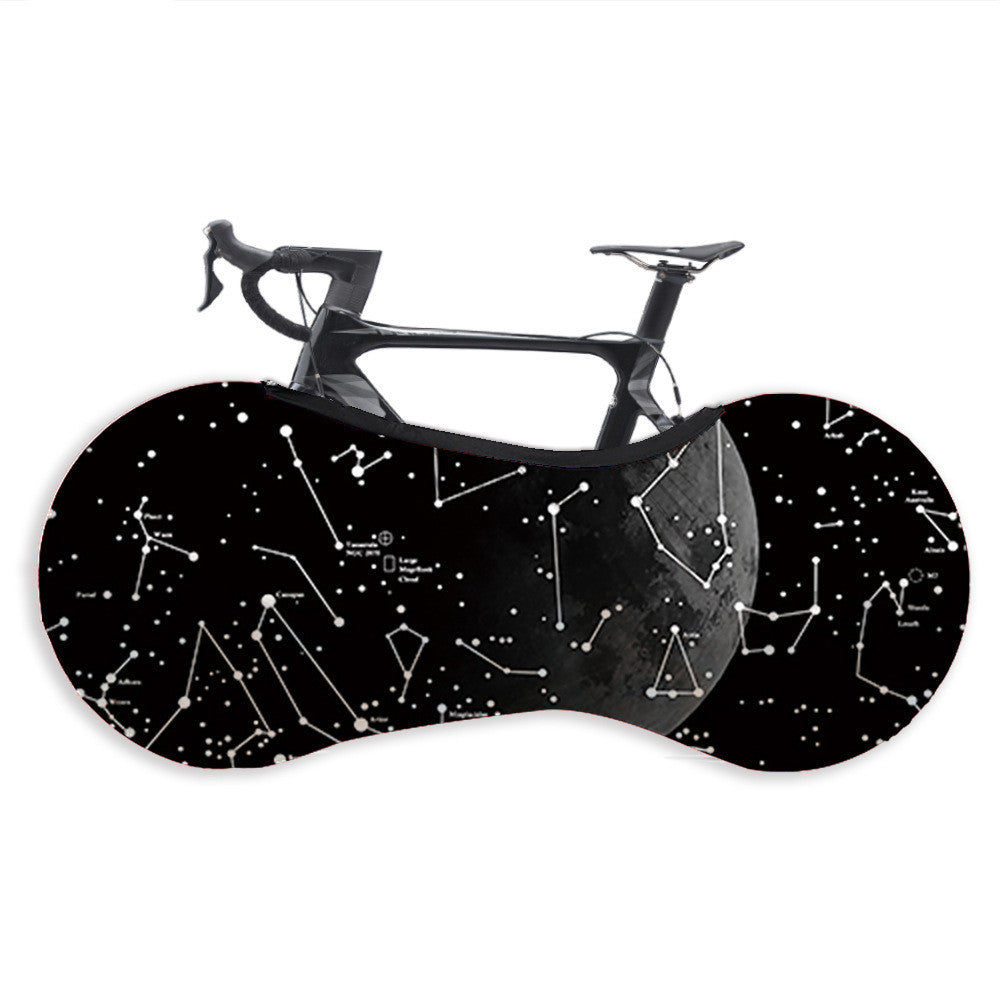 Semi-covering elastic dust cover for bicycle