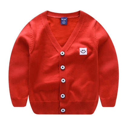 Boys Thin Striped Cardigan