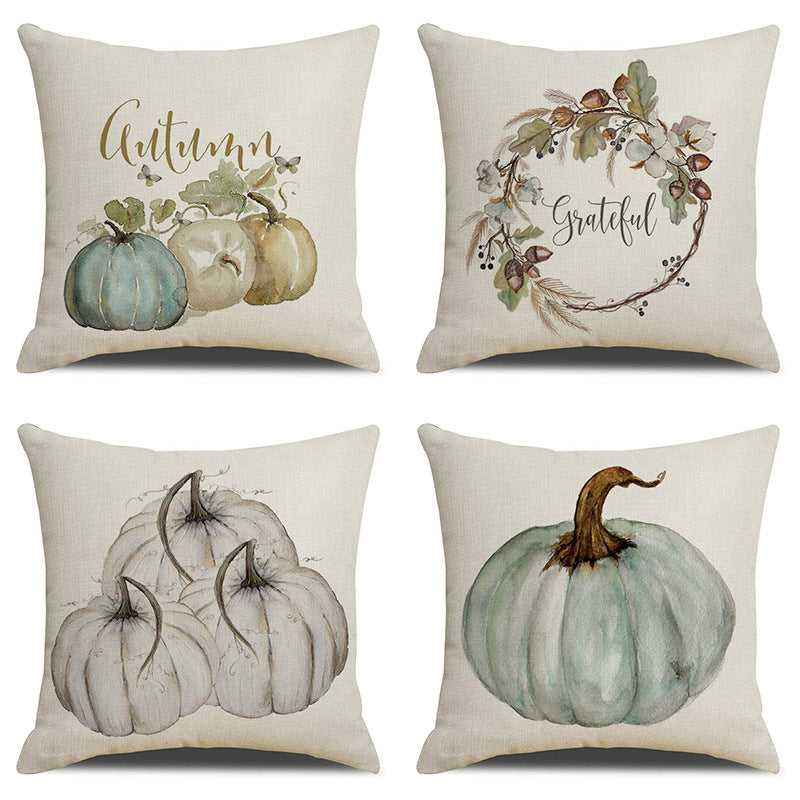 Linen cushion lumbar pillowcase