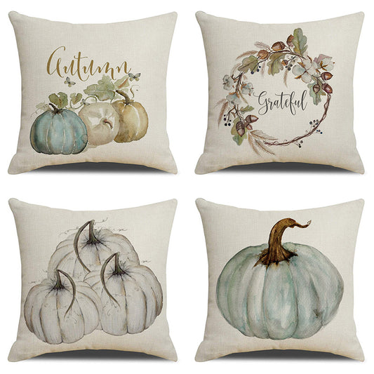 Linen cushion lumbar pillowcase