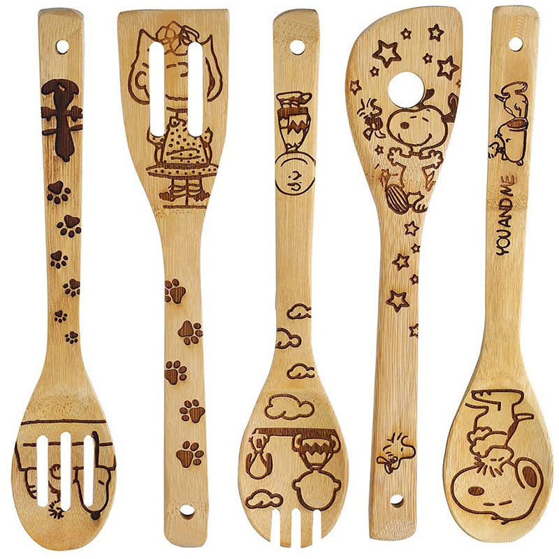 Christmas laser design bamboo shovel