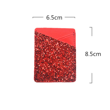 Paste leather card holder