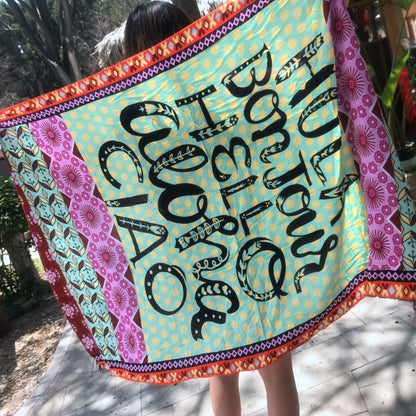 Bikini beach shawl
