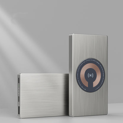 Compatible with Apple, Ultra-thin Magnetic Charging Power Bank For Iphone12 Wireless 15W Fast Charging PD22.5W Power Bank