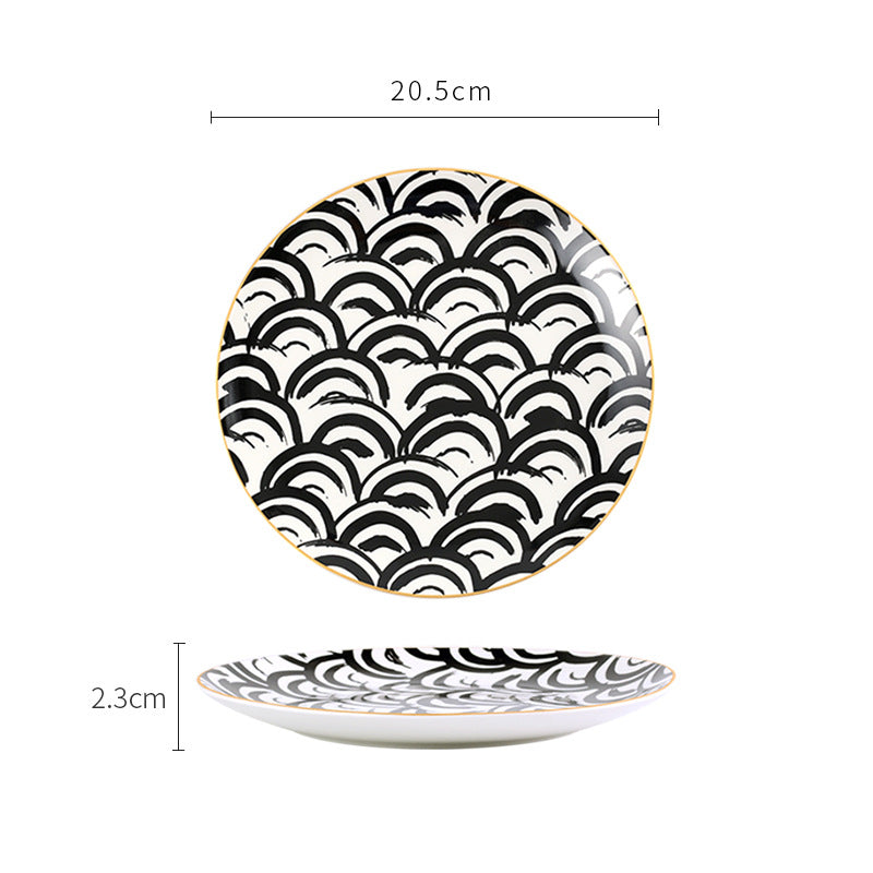 Ceramic dessert western food plate