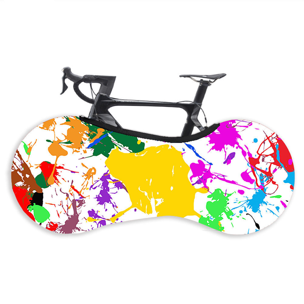 Semi-covering elastic dust cover for bicycle