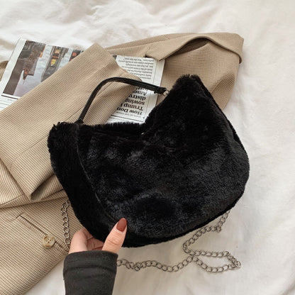 Plush bag Korean leisure simplicity