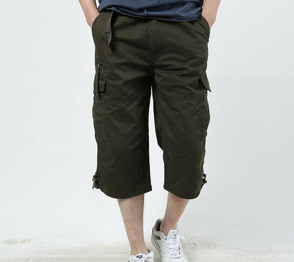 Men's Summer Leisure Cropped Cotton Pants