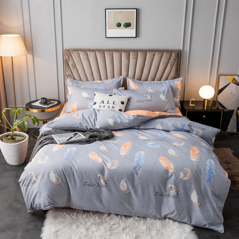 Four piece set of pure cotton wool