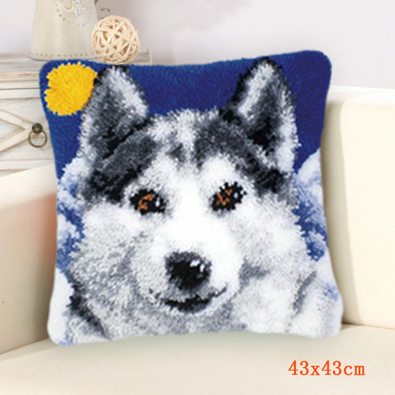 Handmade Wool Embroidered Pillow Diy Material Package
