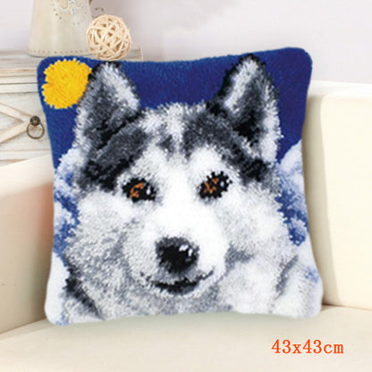 Handmade Wool Embroidered Pillow Diy Material Package
