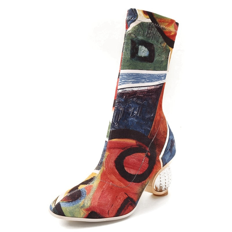Wear more high-heeled socks and boots
