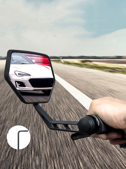 Rotatable wide-angle high-definition bicycle mirror
