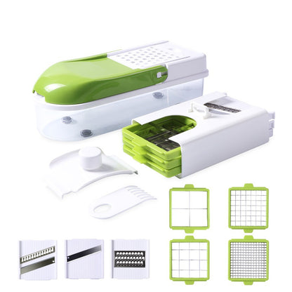 Multifunction Vegetable Slicer shredder with 8 Dicing Blades