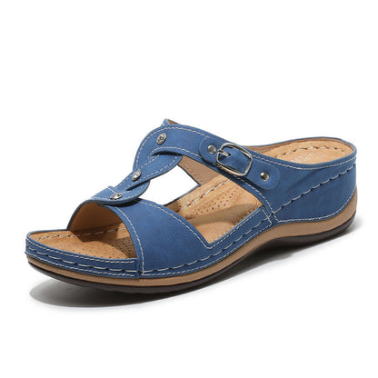 Non-slip cross braided sandals