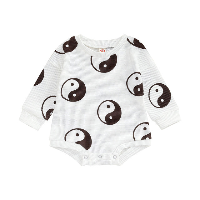 Baby One-piece Suit Knitted Long Sleeve