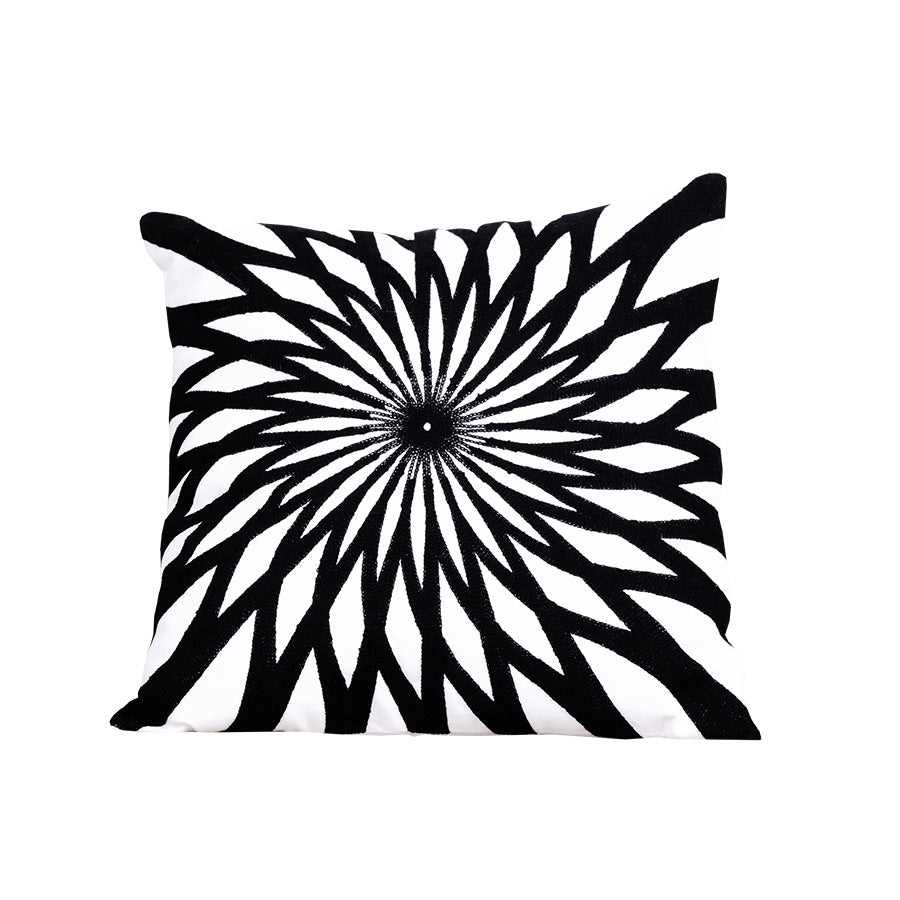 Modern embroidered pillowcase