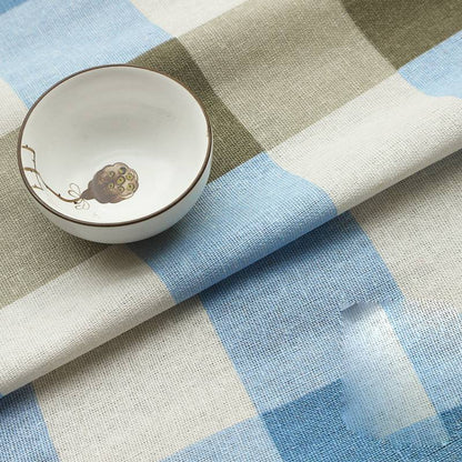 Ins linen fabric tablecloth curtain flower cloth