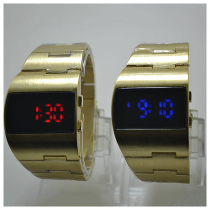 Iron Man LED electronic watch steel belt men's watch
