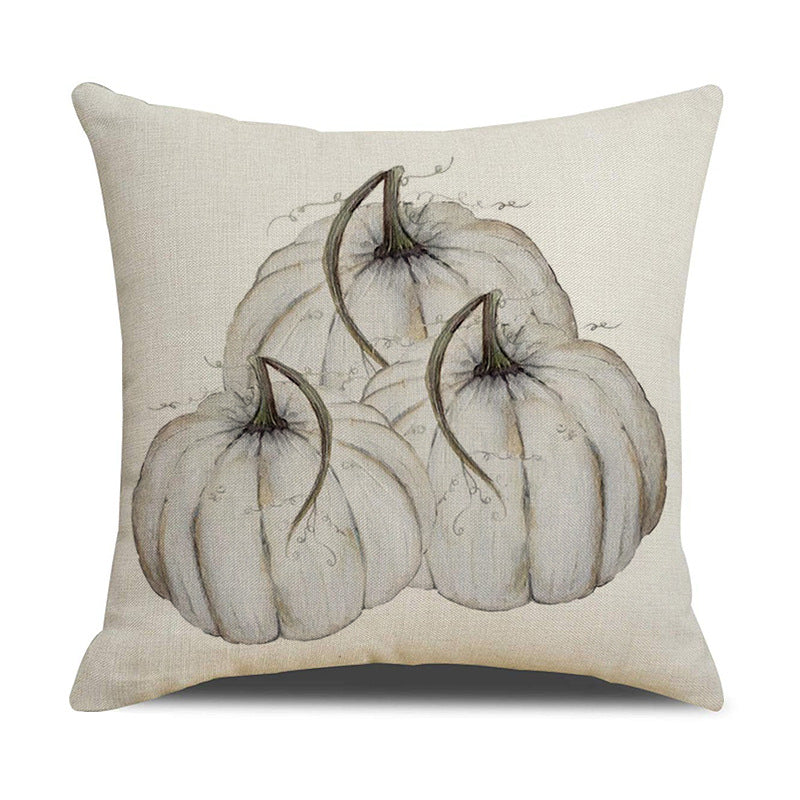 Linen cushion lumbar pillowcase