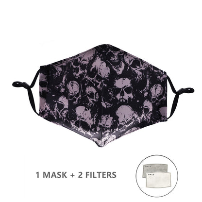Camouflage mask with earhook print