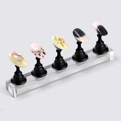 Japanese nail art checkerboard bracket