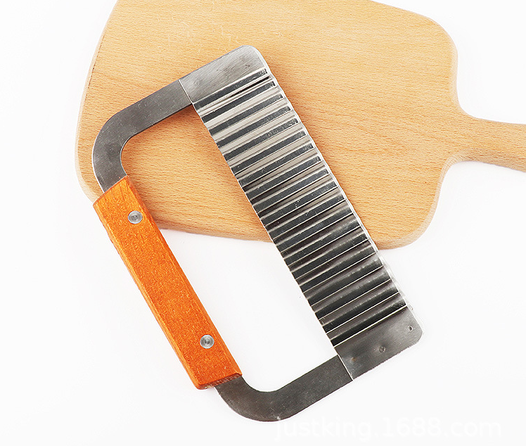 Cut potato wave knife