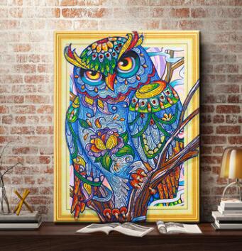 Mit Perlen - Die Bunte Eule - Diamond Painting