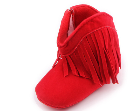Baby shoes boots foreign trade tassels Velcro baby boots