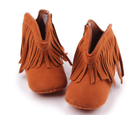 Baby shoes boots foreign trade tassels Velcro baby boots