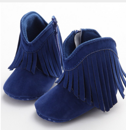 Baby shoes boots foreign trade tassels Velcro baby boots