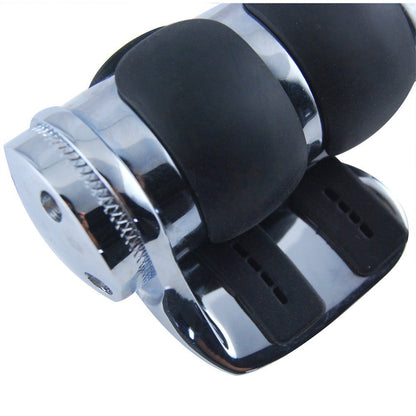 Metal handle grip with labor-saving cruise button