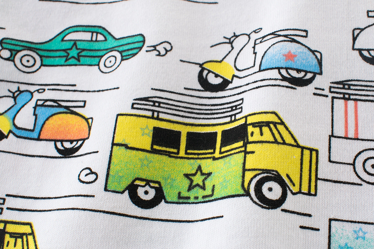 Children's Full Print Tide Brand Long-sleeved T-shirt