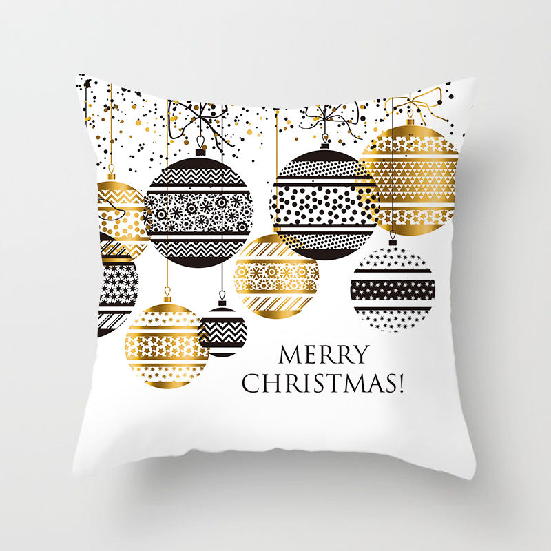 Santa Cartoon Digital Printed Sofa Pillow Cushion