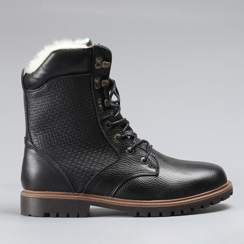 European and American Leather Martin boots